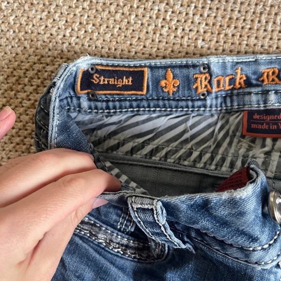 Rock Revival BUNDLE Women's Blue Jeans size 26 straight/boot - Picture 15 of 15